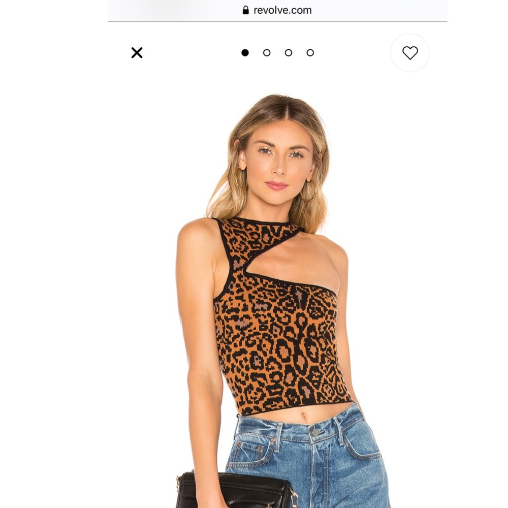 Leopard crop top - Revolve